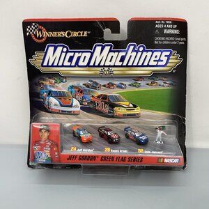 Vintage Winner's Circle Micro Machines Jeff Gordon Green Flag Series Nascar Set